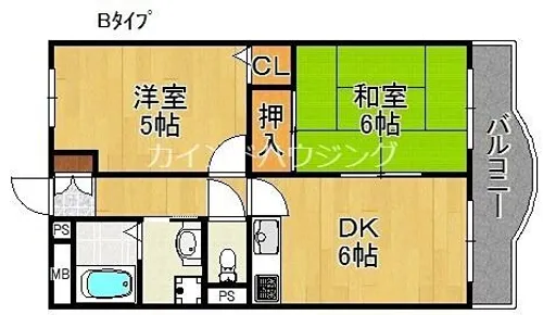 玉出グリーンプラザ【3階】の間取り
