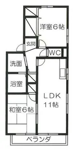 グランドール B棟【1階】の間取り