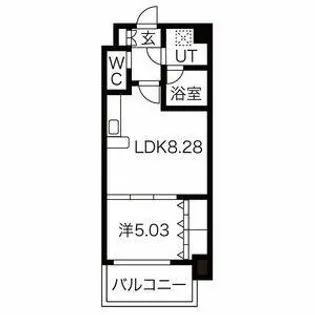 Choei65プレジオ中津【5階】の間取り