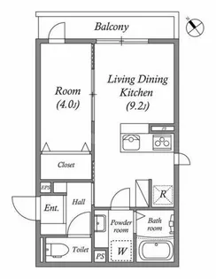 シリウス千里中央【1階】の間取り