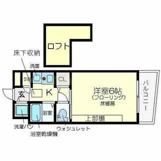 1Kの間取り画像