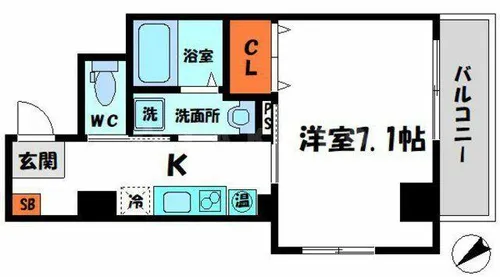 DAP千林【8階】の間取り