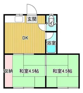 三晃ハイツ3【2階】の間取り