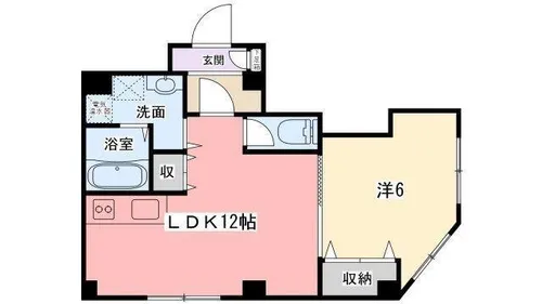 エーデルハイム三共【5階】の間取り