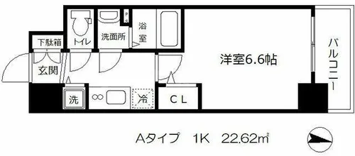 プレサンス梅田北オール【3階】の間取り