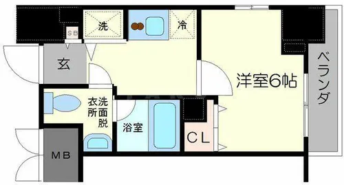 セイワパレス東三国駅前【4階】の間取り