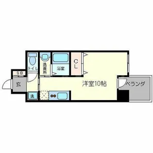 1Rの間取り画像