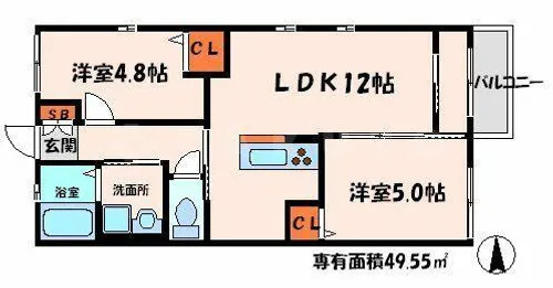 ピコロフォルテ【1階】の間取り