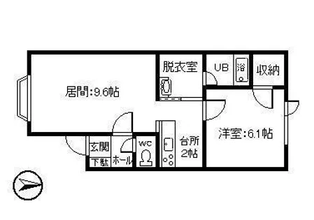 レーベン【2-C号室】の間取り