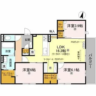 casa. FILANTE Ⅴ【3階】の間取り