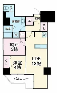 グラシア堺筋本町【9階】の間取り