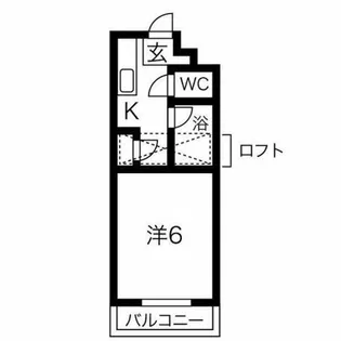 ラフォーレ駒方 B棟【206号室】の間取り
