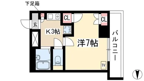 リブローネ南山【2G号室】の間取り
