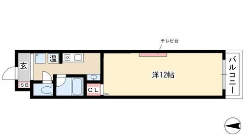 グランドヒルズ酒井【3階】の間取り