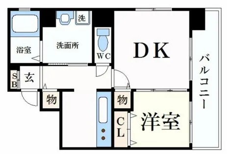 マンション西駅前【5階】の間取り