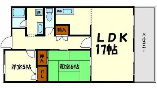 ロイヤルプラザ千里【7階】の間取り