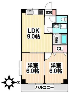 ジュネス青山【3階】の間取り