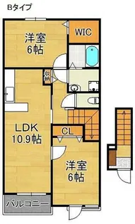 フィデールハル【2階】の間取り