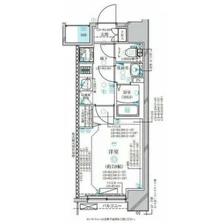 ディアレイシャス名古屋太閤通Ⅲ【2階】の間取り