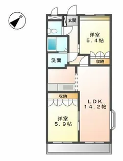 イーストフィールド寿【2階】の間取り