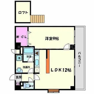 ヴィルフランシュ【7階】の間取り