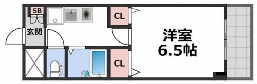 オークハイツ【8階】の間取り