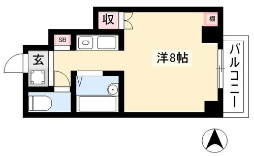 ドール久屋通【201号室】の間取り