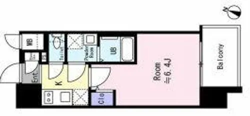 エスリード ザ・イーストレジデンス大阪城【2階】の間取り