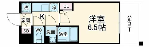 エスリード ザ・イーストレジデンス大阪城【2階】の間取り