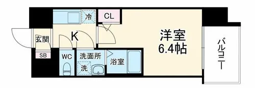 エスリード ザ・イーストレジデンス大阪城【3階】の間取り