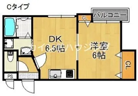 アバンサール安立【1階】の間取り