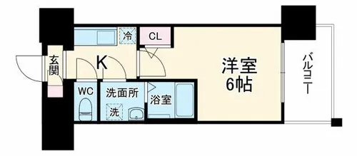 エスリード ザ・イーストレジデンス大阪城【8階】の間取り