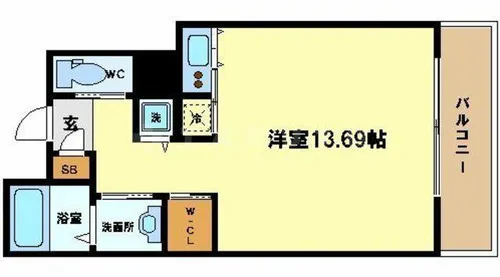 ザ・タワー大阪レジデンス【00603号室】の間取り
