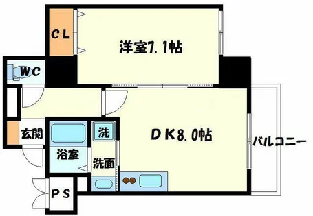 プレアデス千里山田【2階】の間取り