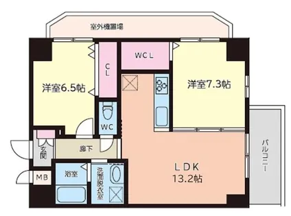 TGボナール浅川台B棟【9階】の間取り