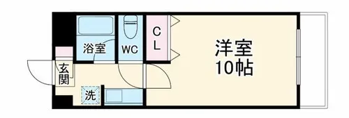 1Kの間取り画像