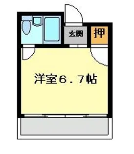 ルート19徳川【4階】の間取り