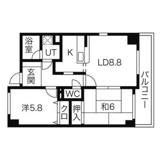 愛知県名古屋市千種区神田町【マンション】の間取り