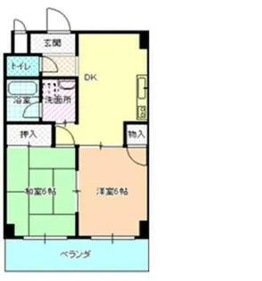 第1アリストマンション【5階】の間取り