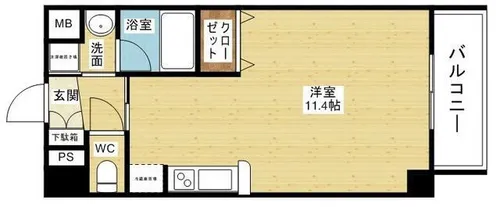 Dolce Vita 新大阪【4階】の間取り