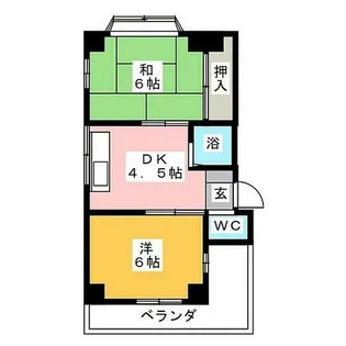 愛知県名古屋市瑞穂区井の元町【マンション】の間取り