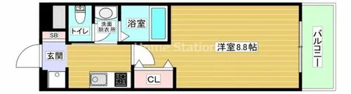 大阪府大阪市福島区海老江1丁目【マンション】の間取り