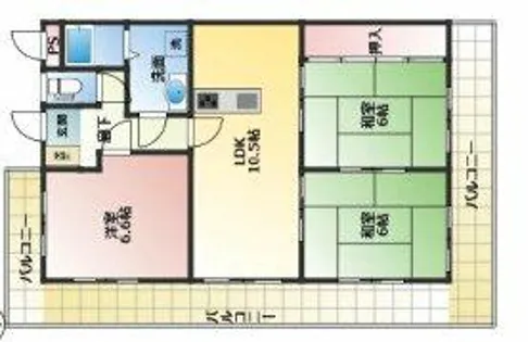 With赤羽【2階】の間取り