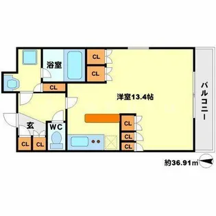 アパートメンツ江坂【7階】の間取り