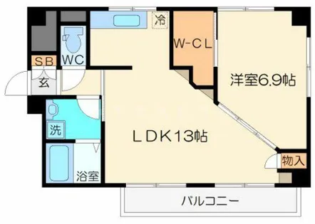 第2パレス東洋【5階】の間取り