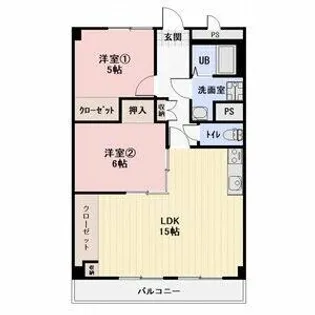 グリーンシティ岩倉【2階】の間取り