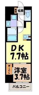 メイクス上前津Ⅳ【2階】の間取り