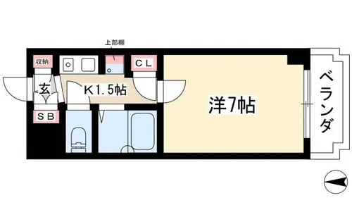 SLR吹上【504号室】の間取り