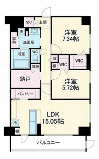カルム小西V【1階】の間取り