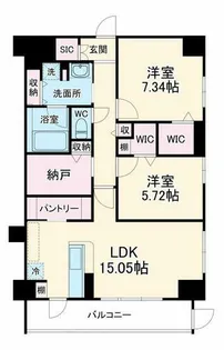 カルム小西V【2階】の間取り